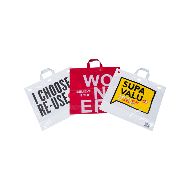 Soft Loop Handle Plastic Shopping Bags