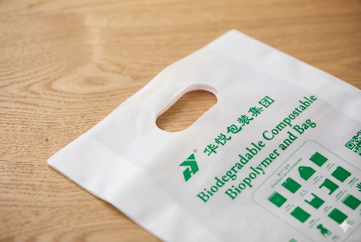 Biodegradable Die Cut Handle Bags