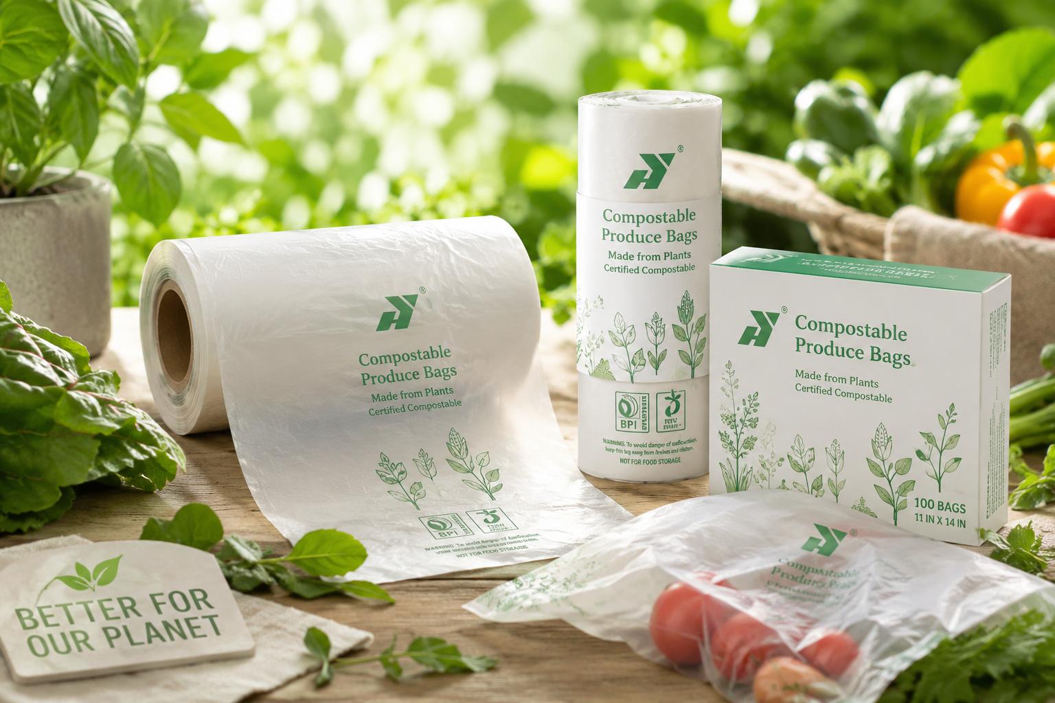 custom plastic produce bags