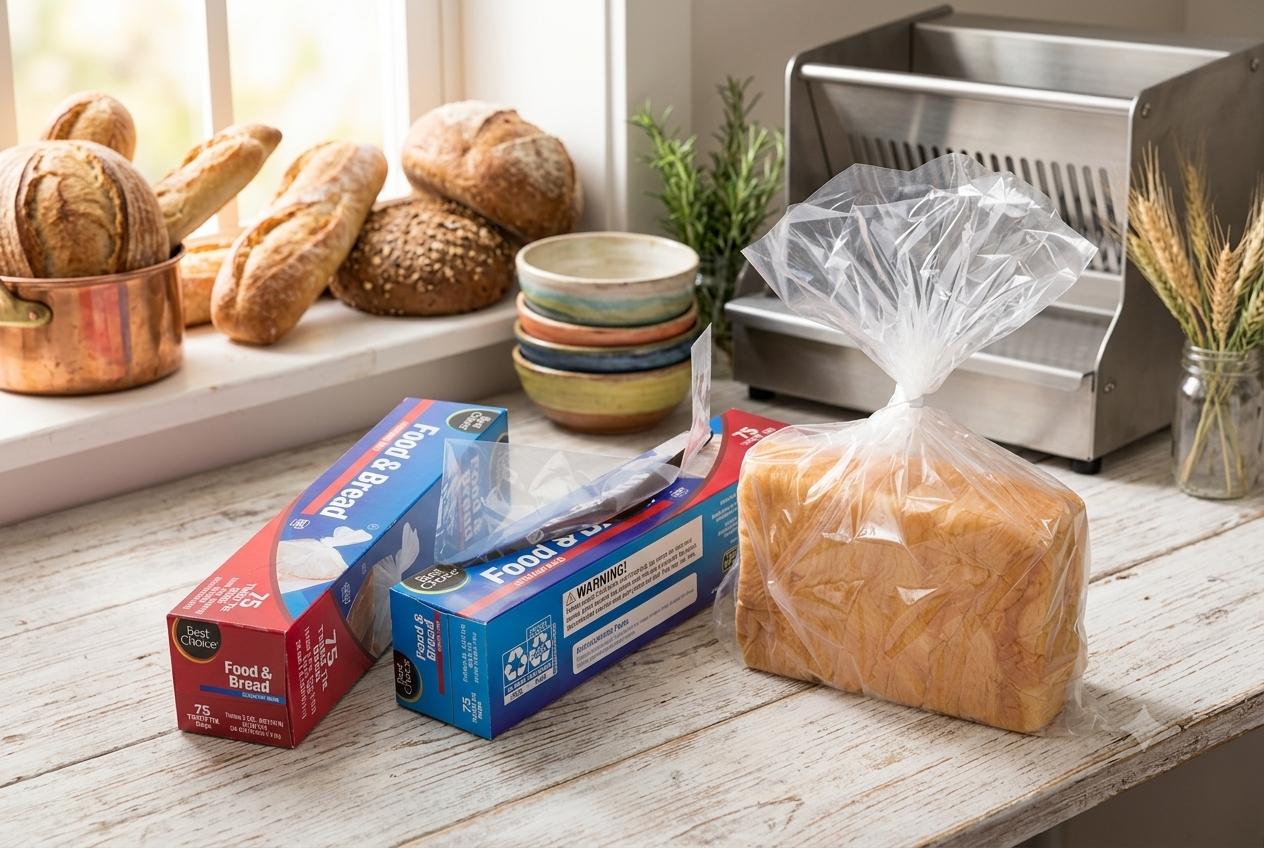 custom plastic bread storage bags