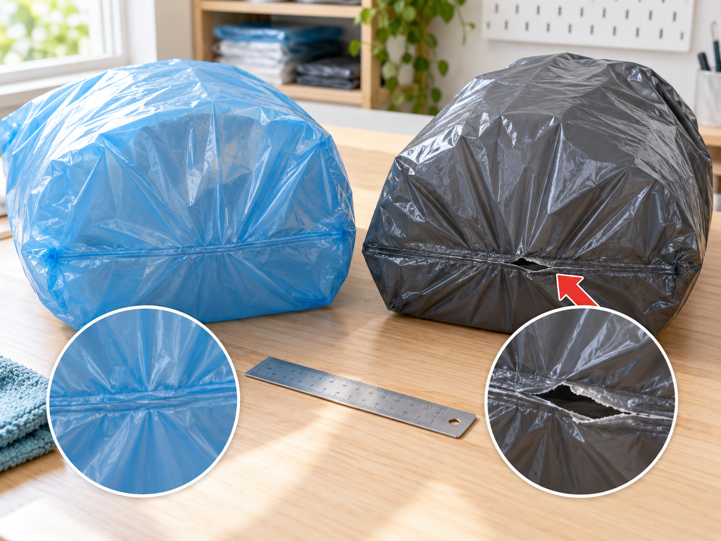 Why Do Plastic Garbage Bags Split at the Bottom Seal?