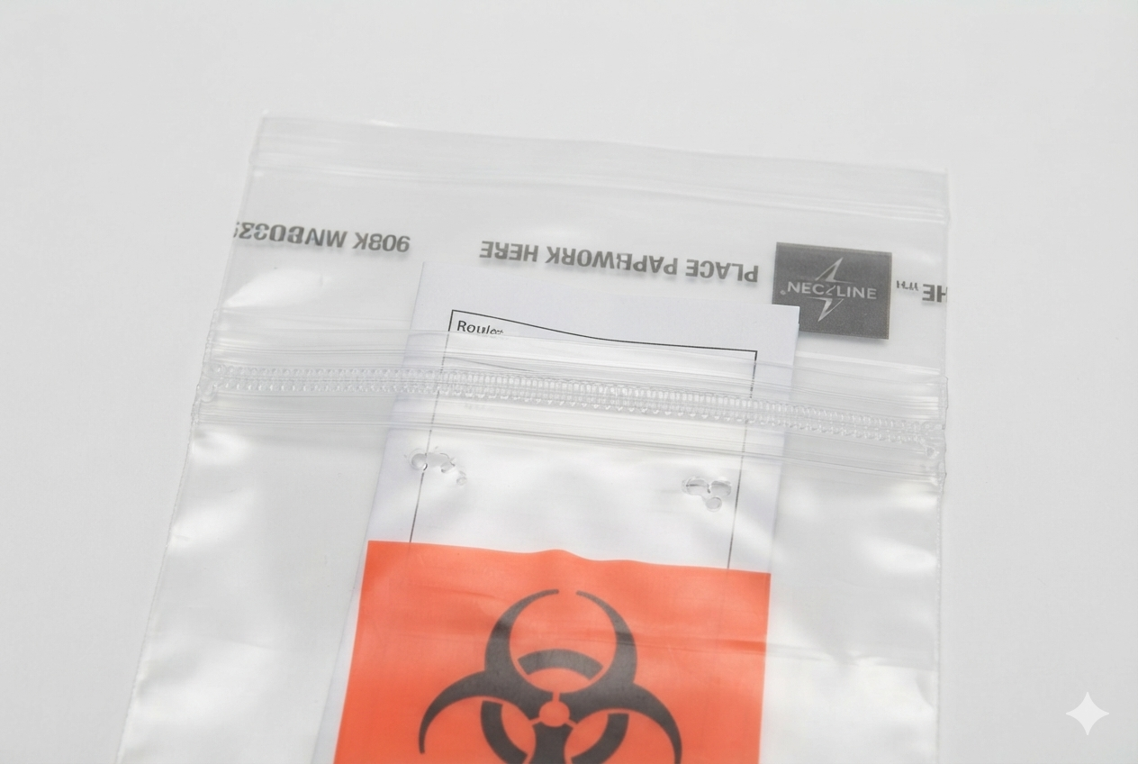 3-wall specimen bags