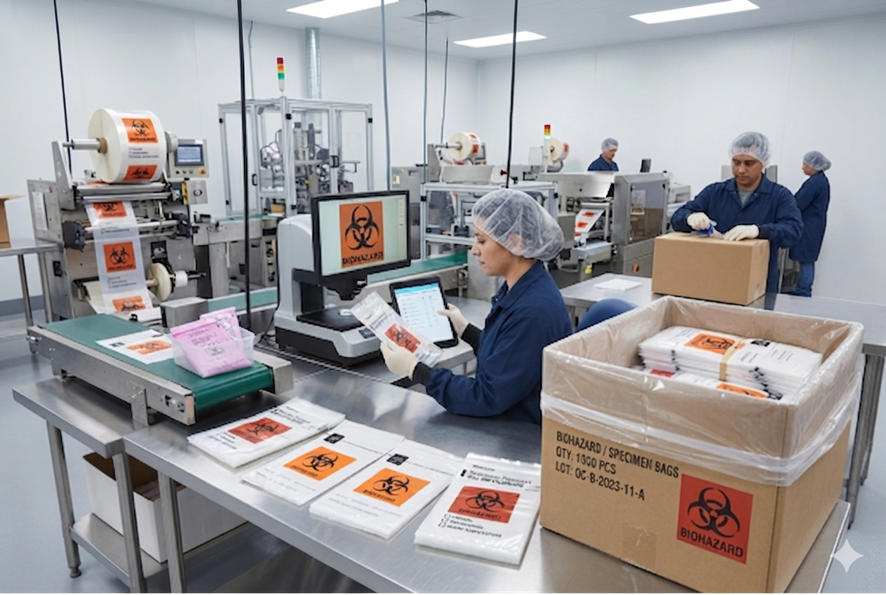 resealable biohazard specimen bags